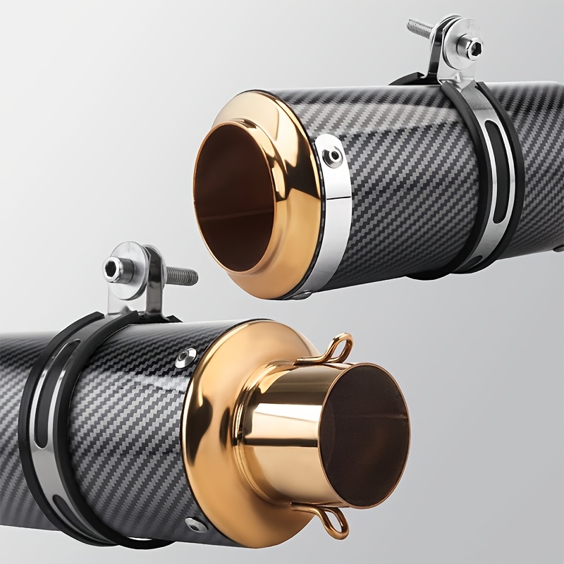 51mm diameter   racing stainless steel exhaust pipe   golden   universal for street touring enduro   motorcycles   enduro motorcycle pipe aesthetic pipe   construction motorcycle accessories details 2