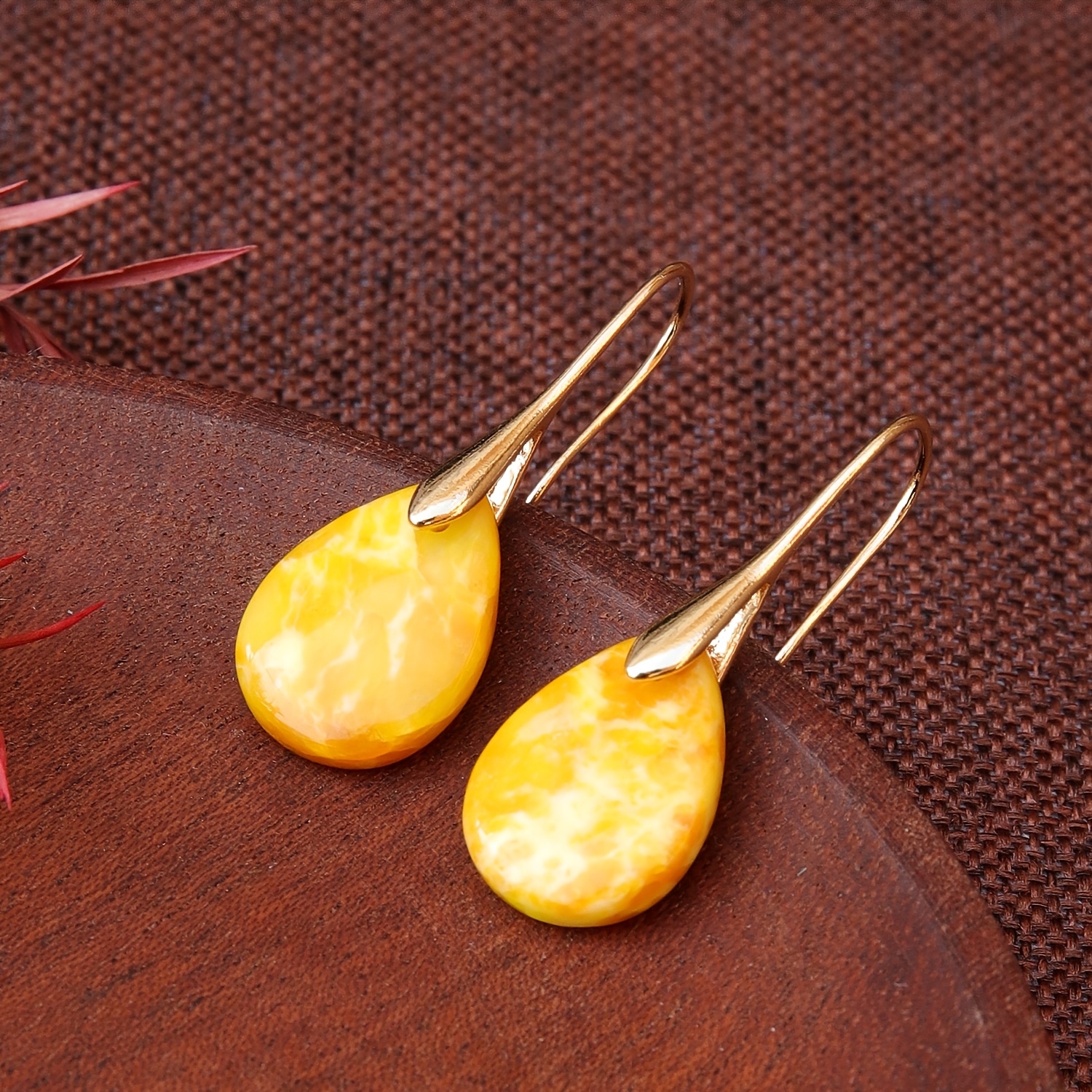 Women's Stylish Petite Natural Stone Earrings