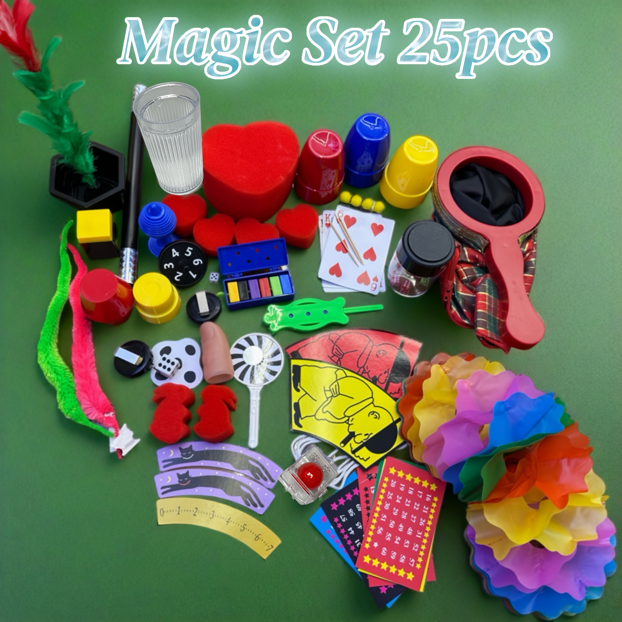 25pcs Box - Over 300 For Adults - With Instructions And Video Tutorials - Magic Set For Beginners