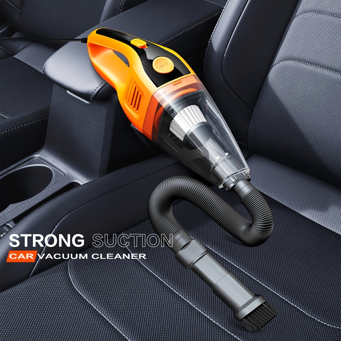 

Cascadevac Handheld Vacuum Cleaner , 12v Portable 3-5m , Equipped Crevice Tool And Gap Nozzle, Dusting, 50db, Cloth Filter, 0.2-0.3l Cup, No Battery , For Vehicle Cleaning