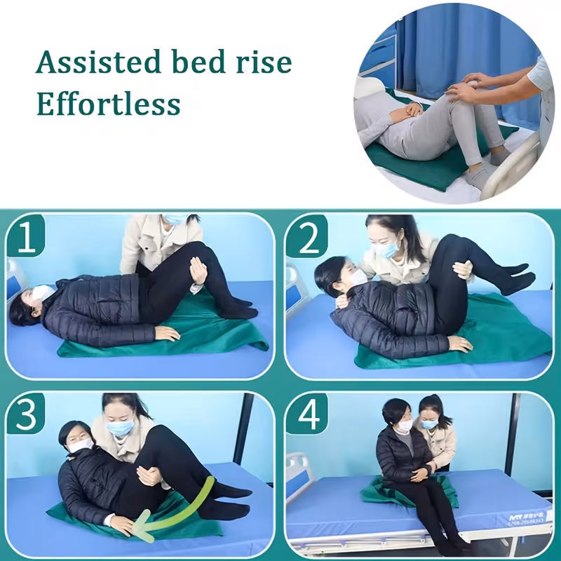 1pc 95 x 75cm slide sheet for elderly bedridden patient lifting sliding washable cloth positioning bed transfer pad Product details 3