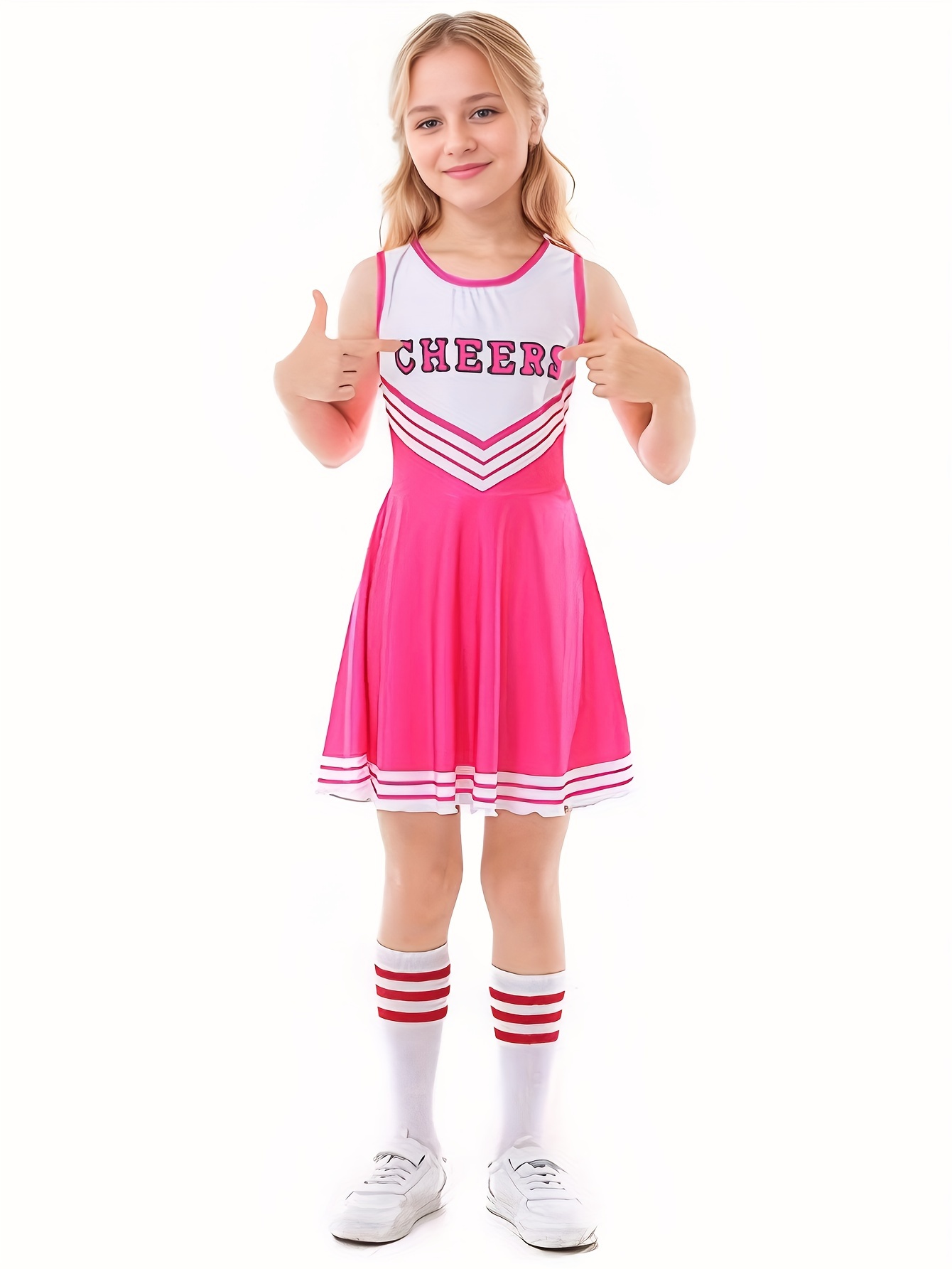 pezzi costume cheerleader pompon e calzini completo Temu Italy