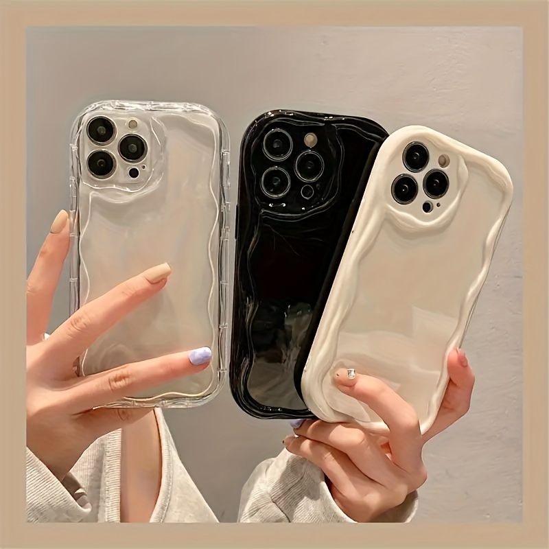 

A Set Of Cream-patterned Cases Suitable For Iphone 13, 14 Pro Max, And Other Models Like 12, 11, Xs Max, Xr, 8 Plus, And 7 Mini, Featuring A Simple And With Full Protection.