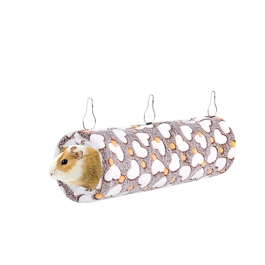 Image of Hamster Warm Channel Flower Branch Rat Honey Posser Dutch Super Soft Plush Tunnel Nest Guinea Channel
