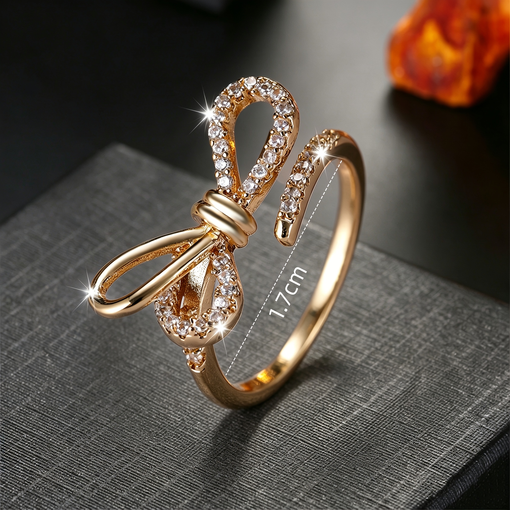 Women's Sweet Bow Adjustable Ring for Anniversaries
