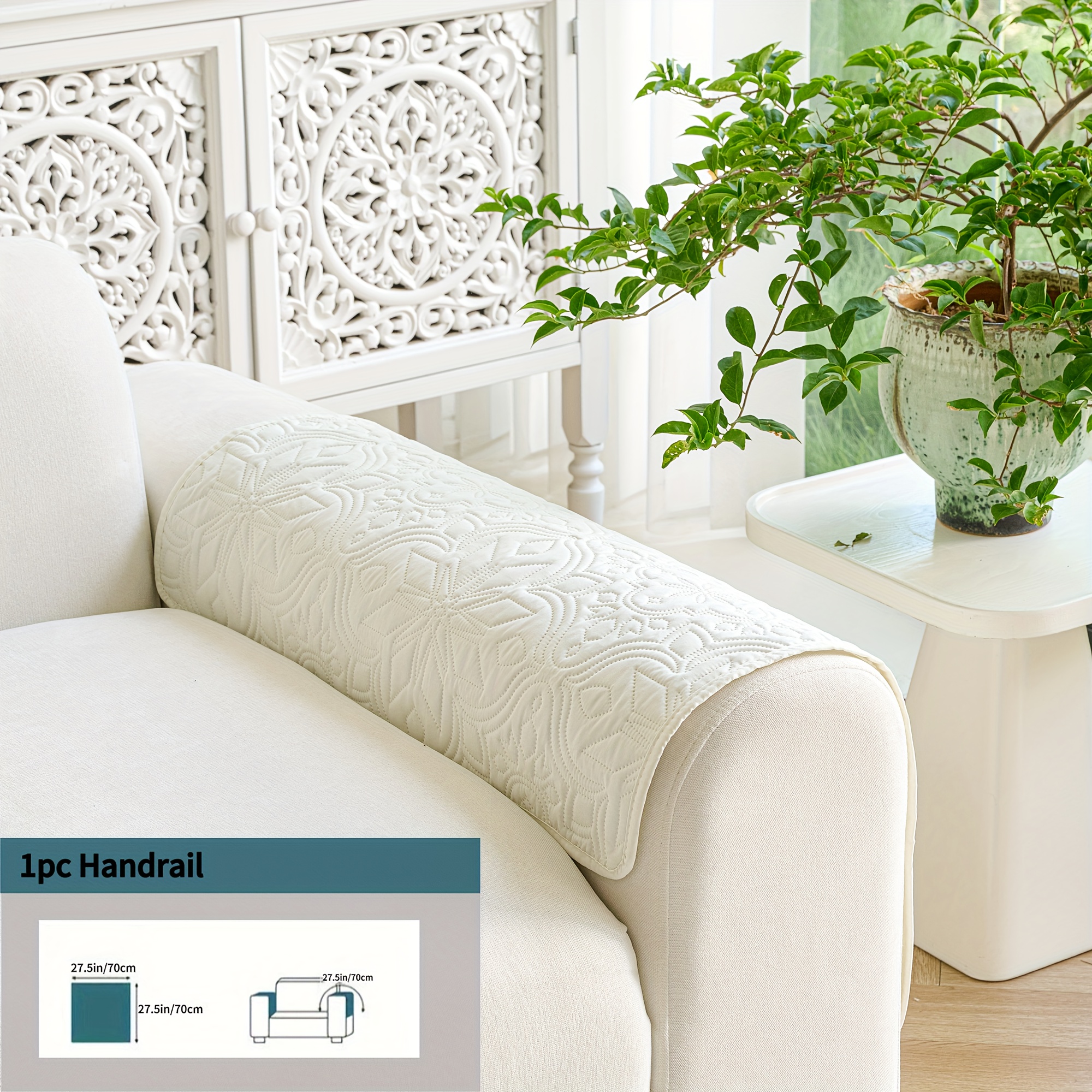 TEMU [] 1pc Luxurious High-end Technology Sofa Cover, Machine Washable And Easy To Clean Furniture Protection Cover, Pet Friendly Sofa Pad, Available