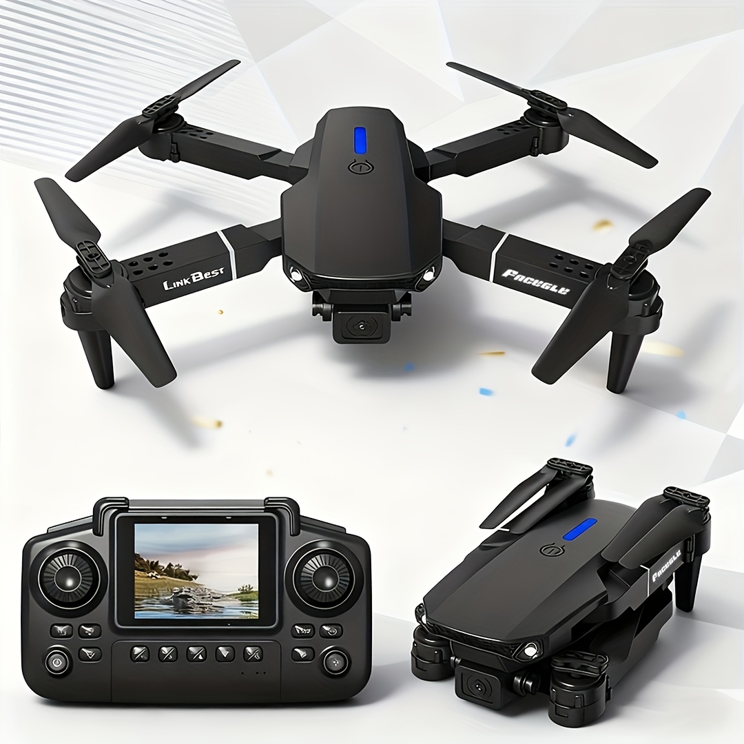 e88  remote control with screen     and landing   360 stunt flight   brand     hovering 4 axis wings 480p     tool for outdoor  