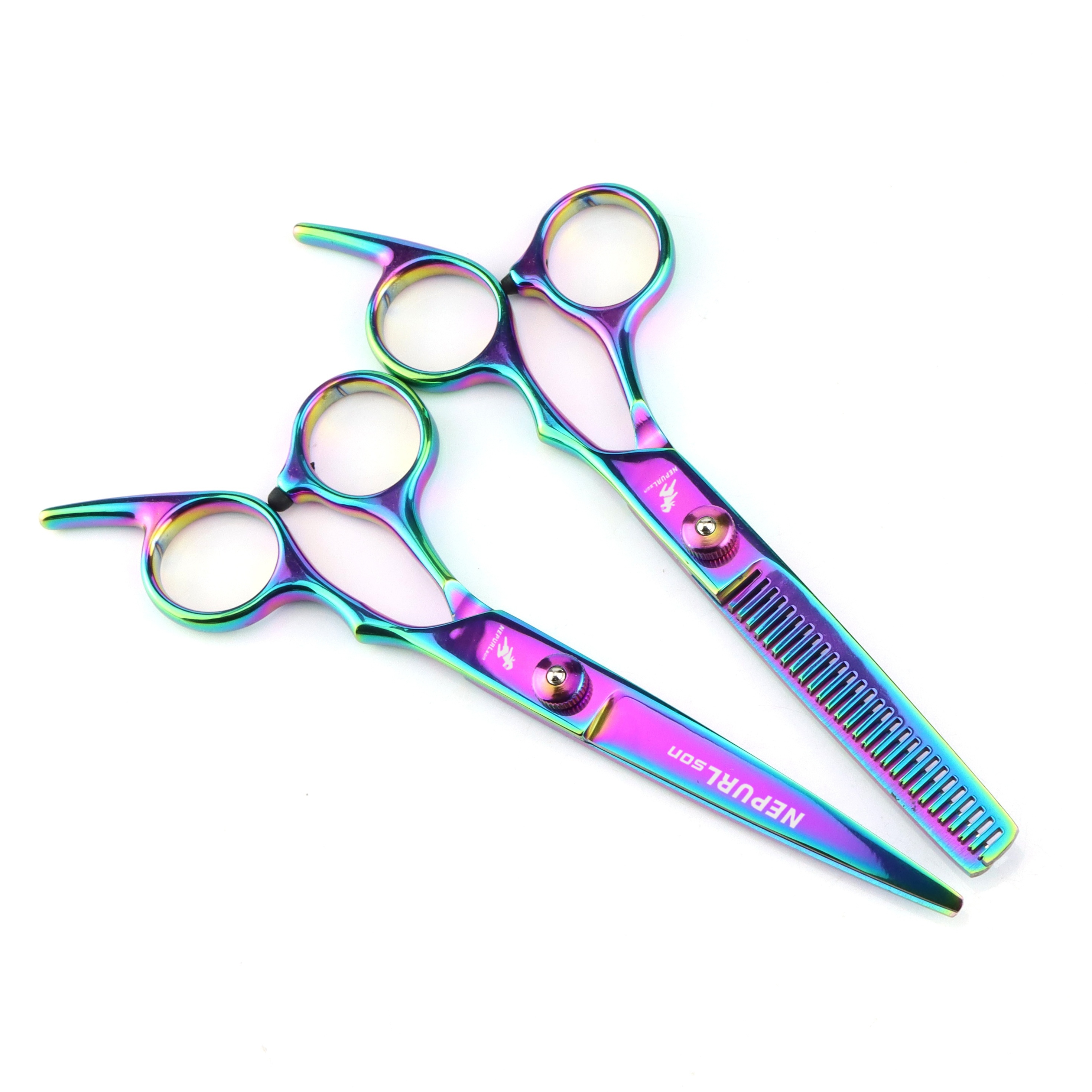  9pcs professional haircutting scissors set 6 0 inch texturizing thinning shears for all hair types right handed scent free Product details 2