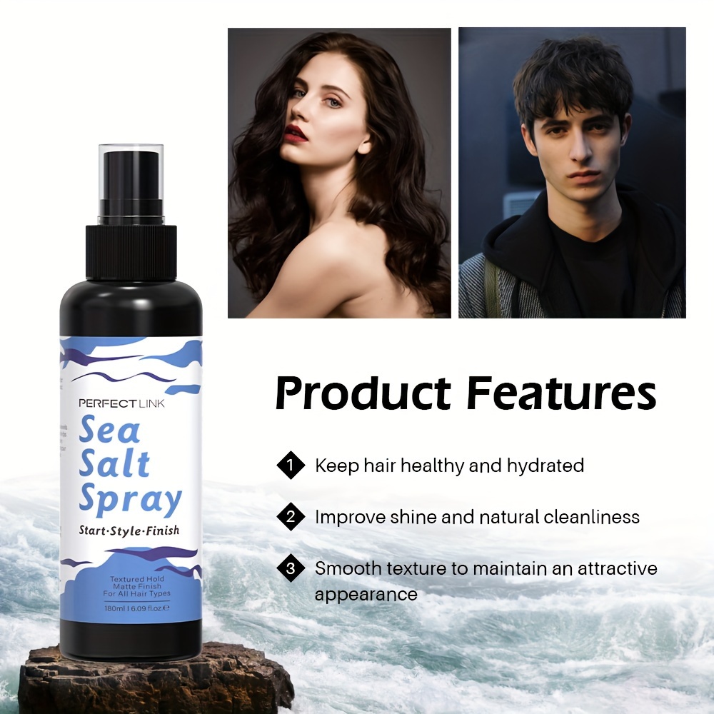 Sea Salt Spray Long Lasting Hair Styling Spray Natural Hair - Temu