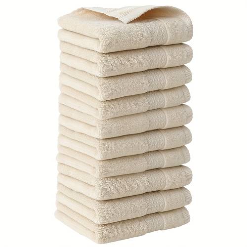 10pcs distressed craft pure washcloth set 30 x 30 81 x 11 81in pure multi color towel strong absorbent friendly durable