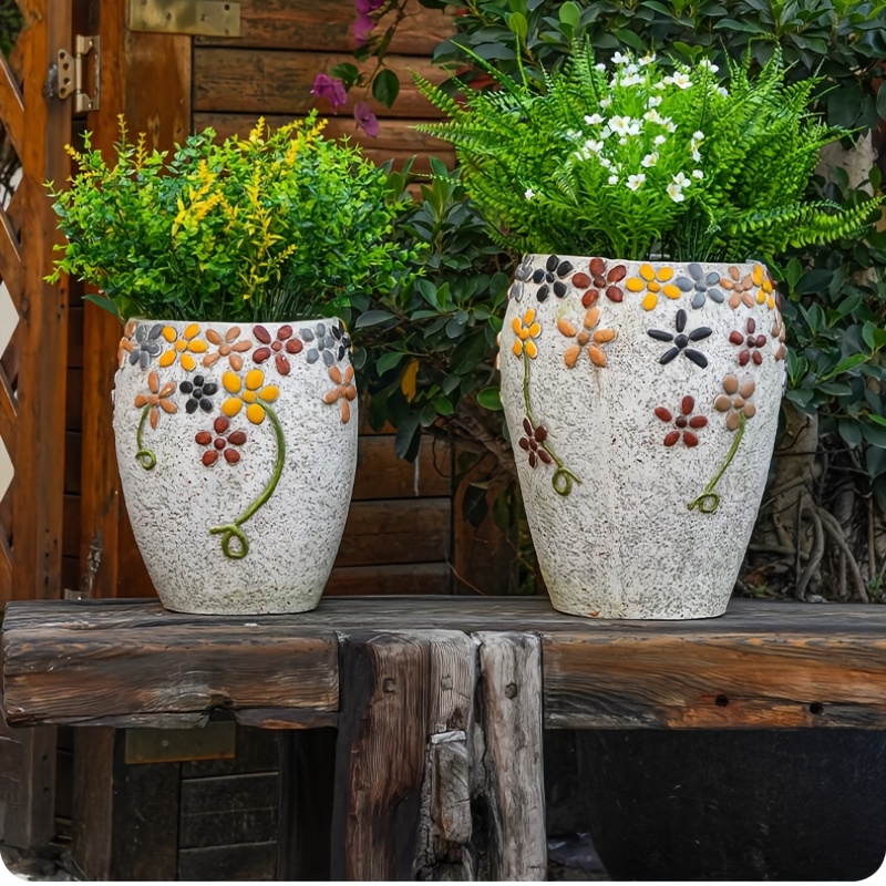 Lachende Plantenpot, Nieuwigheid Plantenbak Grappig Hars Bloempotten Lachend Gezicht Creatief Decoratief Bloempot Vetplanten Potten voor Binnen Buiten Huis Woonkamer Tuin Decor (Wit