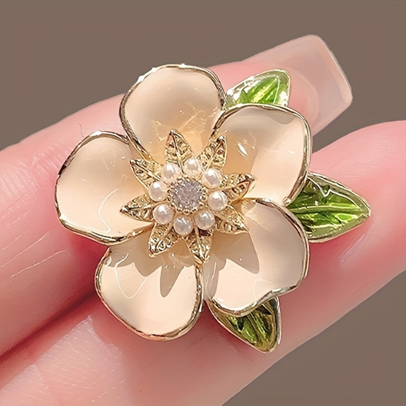 

Flower Brooch Pin For Women - Versatile Accessory For Sweaters, Coats & Suits