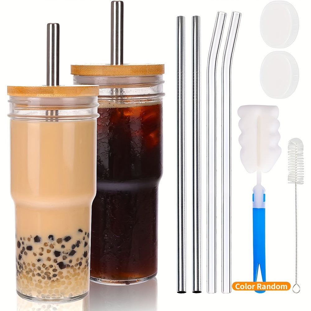 

2pcs 24oz And , Iced Cup, Drinking Set Reusable For , Brew, ,