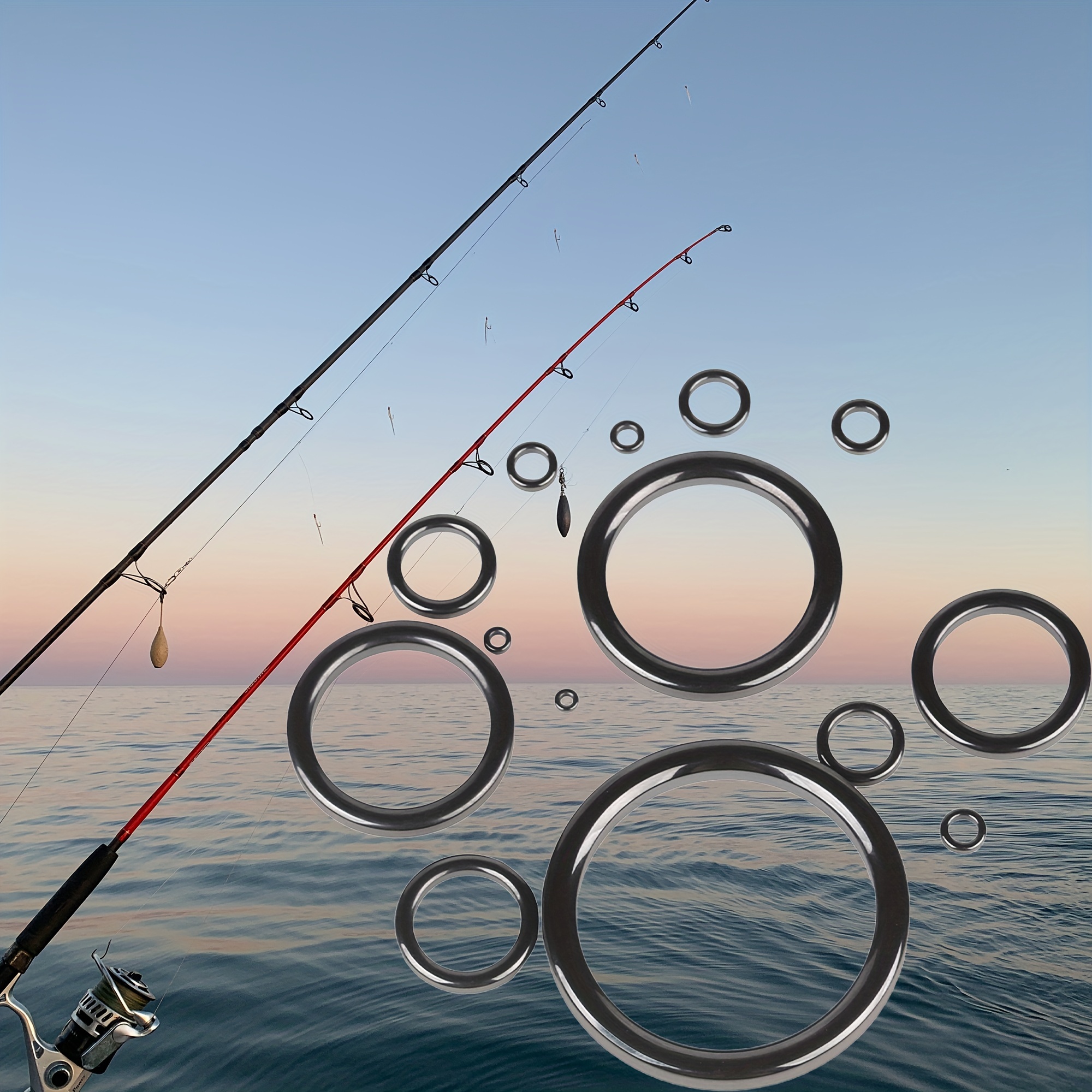 Fishing Rod Guides Tip Fish Rod Repair Kit Ceramic Carbon - Temu