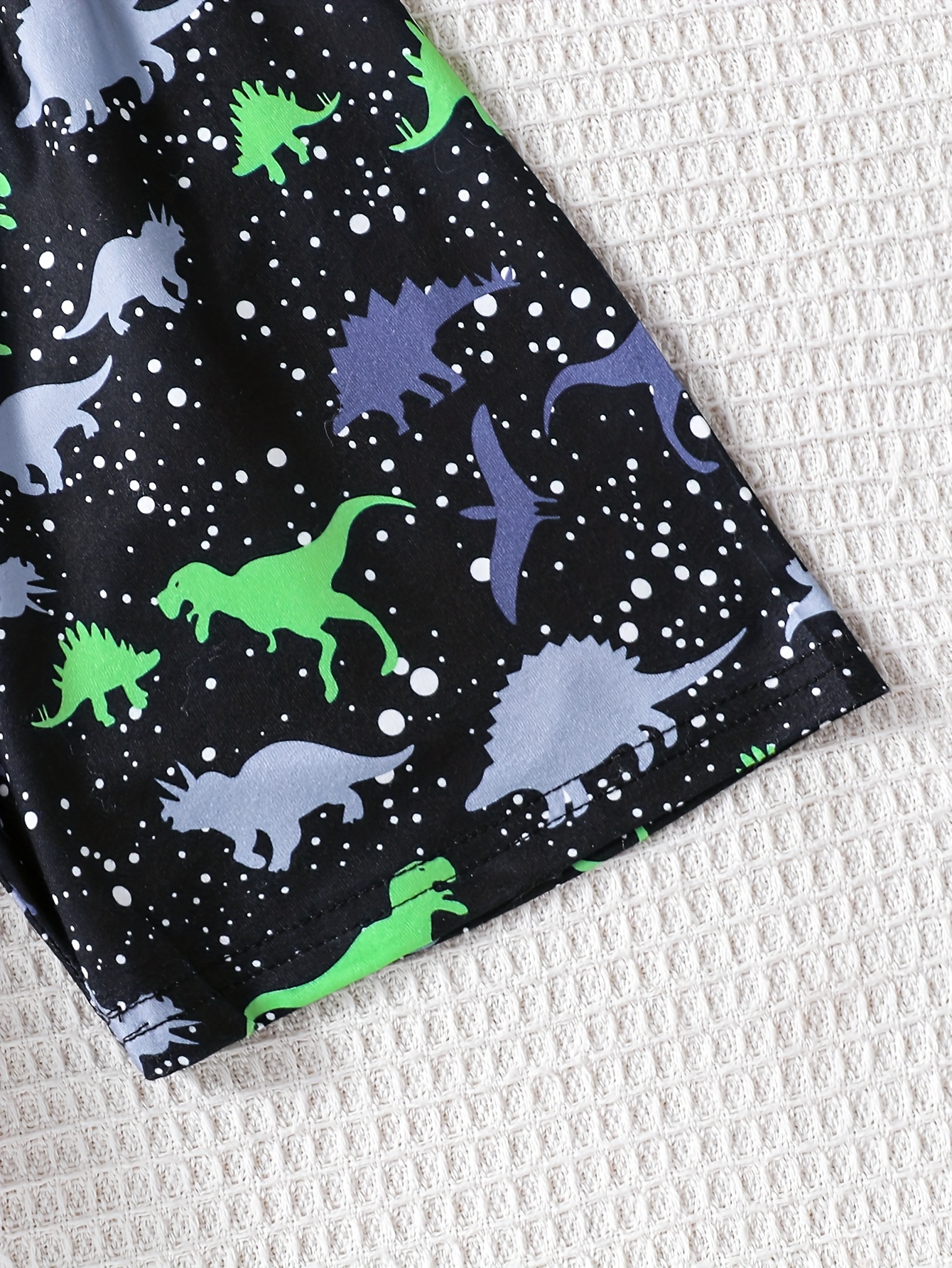 Dino Schlafanzug Jungen Kurzarm - Weicher Baumwolle Pyjama 2er Set Für Kinder