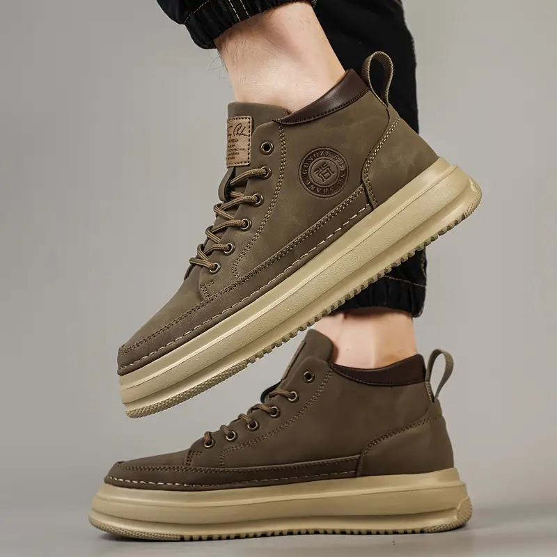 mens top casual sneakers stylish versatile sneakers with lace up closure for outdoor activities sneakers modern casual sneakers synthetic sneakers Product details 2