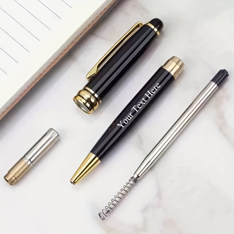 1 Pen/2 Refills/1 Gift Box, Golden And Silvery Ballpoint Pen Gift Set - Elegant Executive Pen with Metal Accents, Smooth Writing Refill, Suitable for Business Gifts, Refillstide, Writech Pens