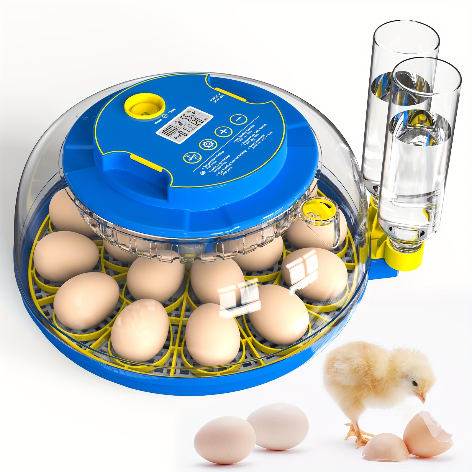 item picture   18 egg automatic incubator hatching digital turning poultry   chick