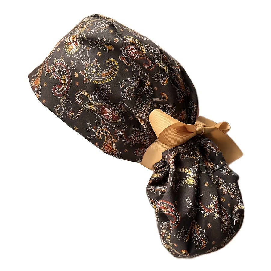 TEMU Gorra Ajustable para Cabello Largo - Diseños Florales, Animados y de Animales, Cierre con Cordón Elástico, Sombrero Casual Todo-Temporada para