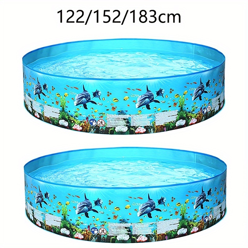 Small/Medium/Large Summer Outdoor Inflatable Swimming Pool Courtyard Simple Swimming Pool Thickened Pool Family Swimming Pool Swimming Supplies Party and Party Supplies (4.0/4.99/6.0ft)