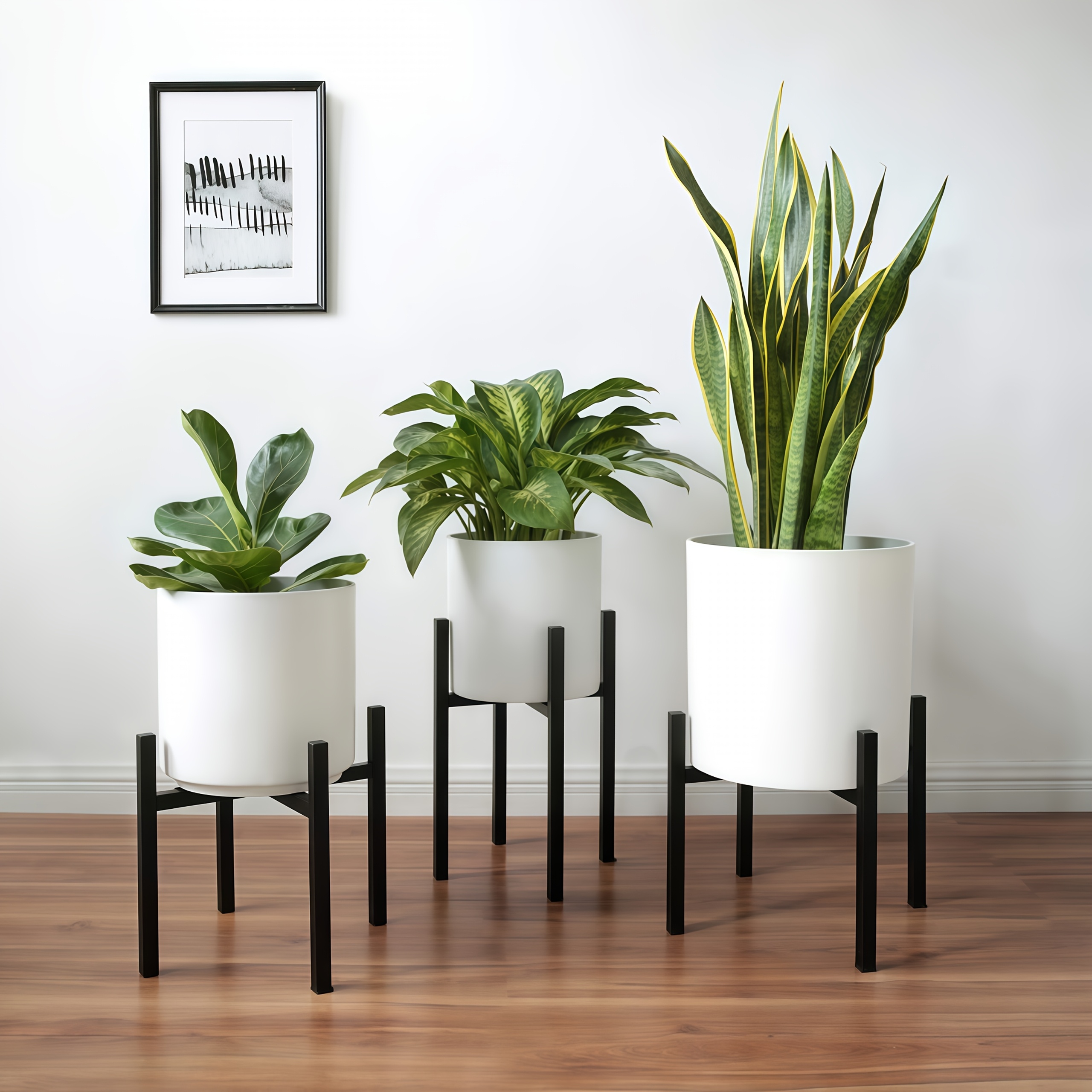 aztec plant pots Darthome Set Of 4 Aztec Patterned Terracotta Plant Pots 11x11x11cm