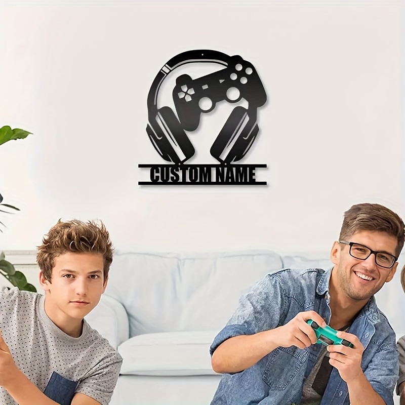 

Custom Gamer Neon Sign With Game Controller Design - Vintage Metal Wall Art For Game Room & Bedroom Decor, Perfect Gift For Teens And Boys