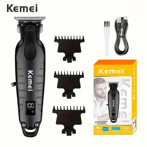 2293 mens professional haircut trimmer usb rechargeable lithium battery led display mens beard trimmer ideal for home and salon ideal holiday gifts
