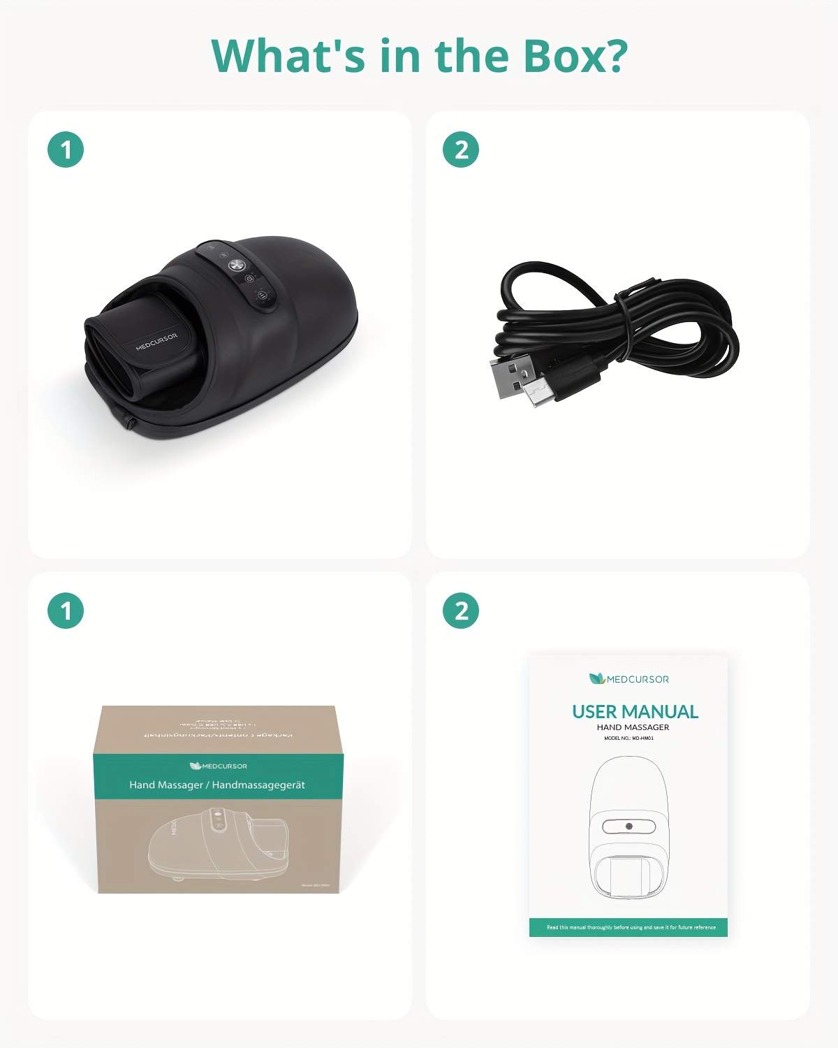 Medcursor Hand Massager, FSA Or HSA Eligible, Hand Massager with And Compression for Carpal Tunnel And Stiff Joints, Relief From Wrist to Palm And Finger, Gifts for Women Men (Cordless), , Joint Stiffness Relief, Portable Massager, Highquality Materials, Wrist And Finger Care, Office Workers