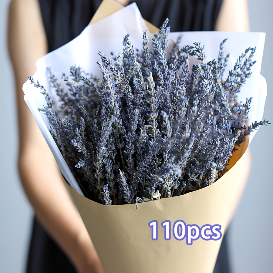 Image of 110 Dried Lavender Flower Decorations, Lavender Flower Dried Lavender Bouquets, For Home Decoration Wedding Decoration Office Decoration Party Decoration Gifts