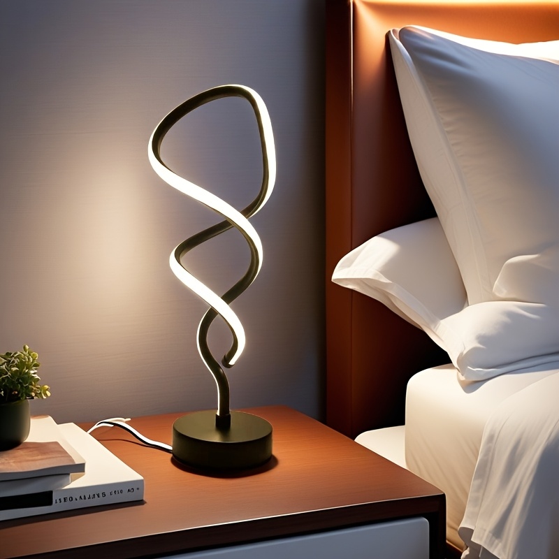 Cane Modern LED Desk Lamp with USB Three-Tone Dimming