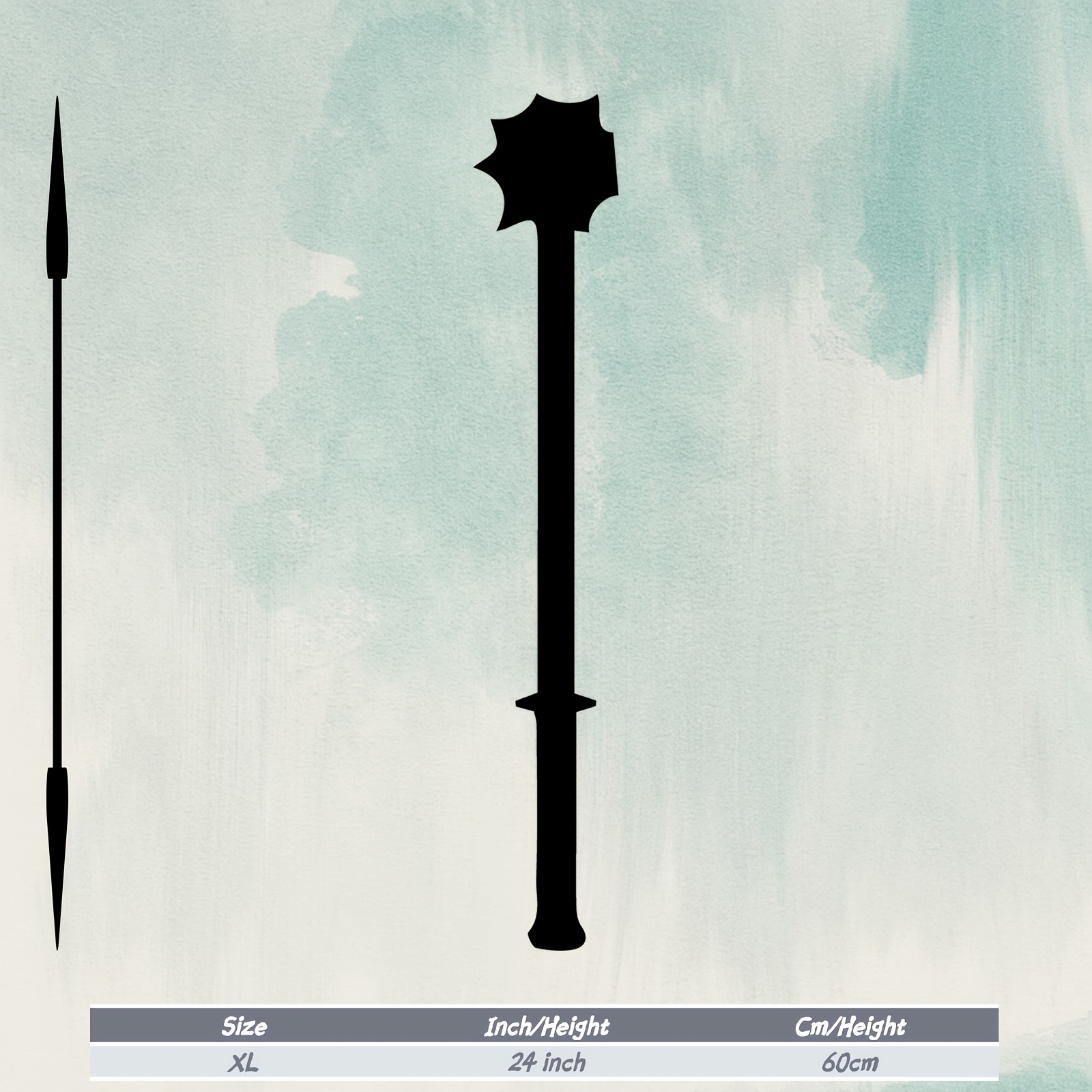 TEMU 1pc Medieval Mace Metal Wall Art, Medieval Mace Statue Mural, Ideal Gift For Halloween, Thanksgiving, Medieval Decor Enthusiasts, Rust-resistant
