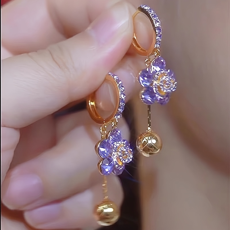 TEMU 1 Pair Fashionable Exquisite And Elegant Earrings Suitable For Women' Wear