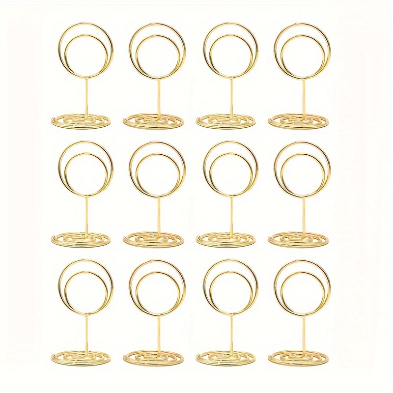 

12 Pcs Gold-tone Table - For Weddings, Anniversaries, Birthdays, And Parties - Suitable For Table , , And Use - Of Steel