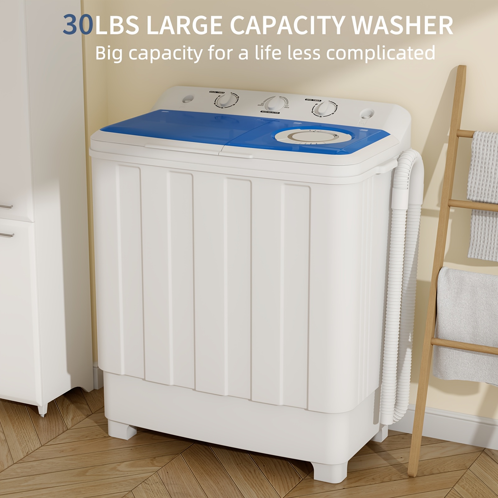 compact twin tub washing machine sold on Temu United States
