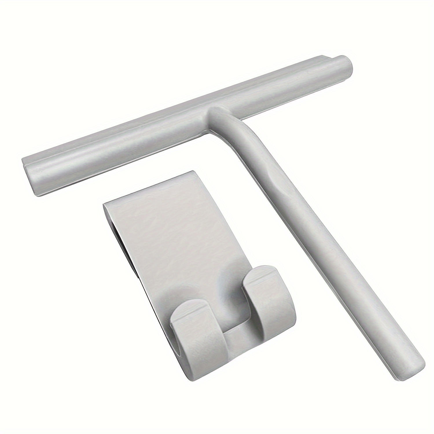 1pc Shower Squeegee With Hook, Silicone Window Wiper, All-purpose Bathroom Squeegee For Shower Glass Door, Silicone Shower Cleaner Glass Wiper For Window, Glass, Shower Door, Car Windshield