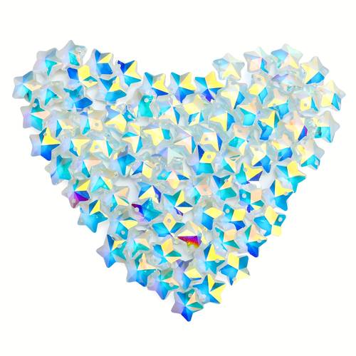 100 beads multicolored glass beads pendants for bracelet necklace earring jewelry chandelier parts light beads
