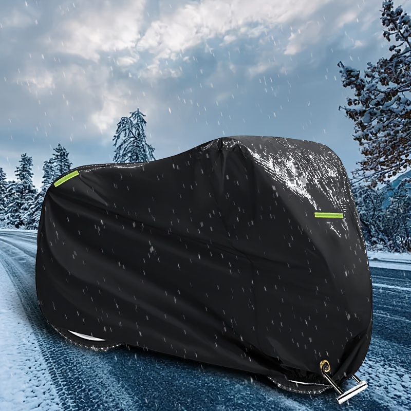 

210d Oxford Motorcycle Cover All Season, Universal Weather Durable Quality Waterproof Sun Outdoor Protection Scooter Shelter Tear Proof Night Reflective