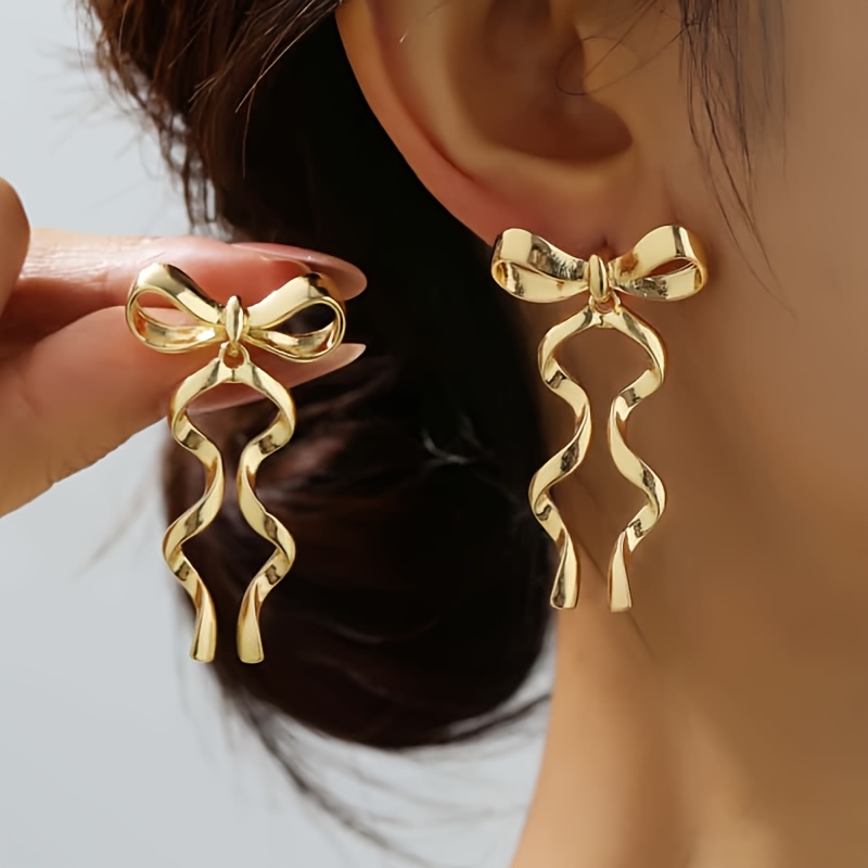 TEMU 1 Pair Bohemian Style Tassel Ear Jewelry, Elegant And Sexy, Suitable For Women's Banquets, Parties, Vacations, Or Holiday Gifts