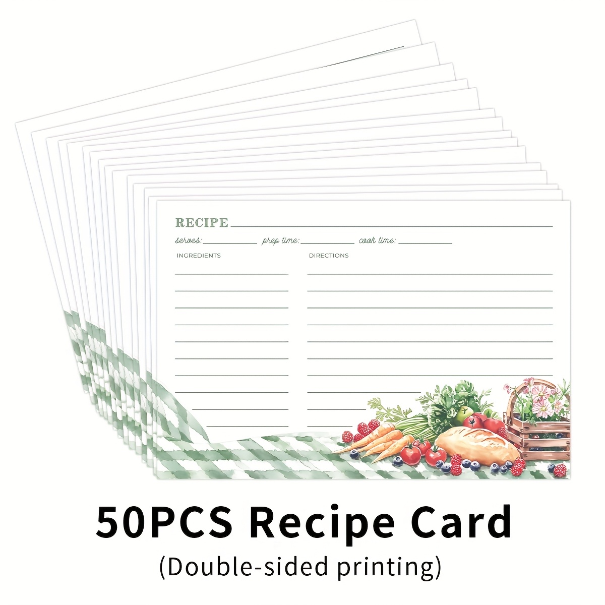321Done Newlyweds Recipe Cards, Made In The USA - 4x6 White 9 thumbnail image