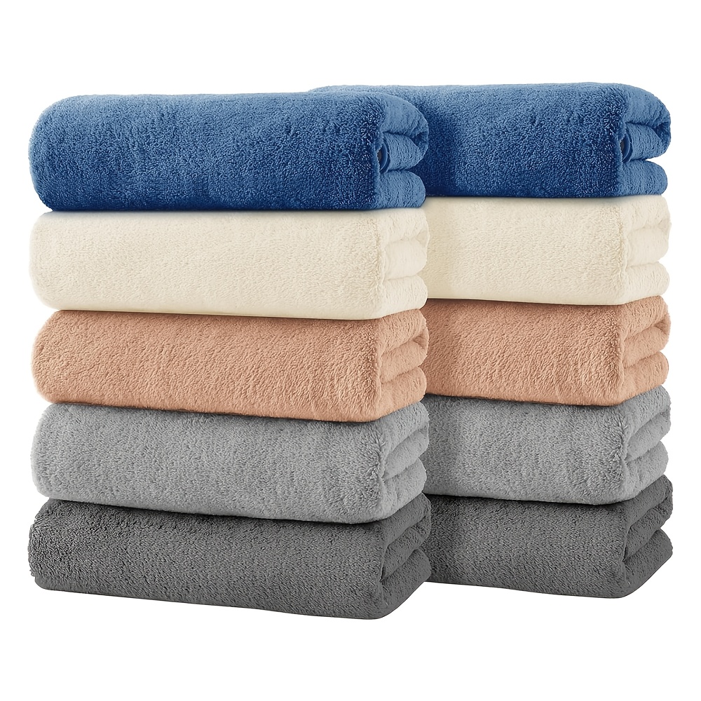 

10 Pcs Towels 13.8 X (35 X 75 Cm) Fluffy Towels, Absorption, Drying, To , Specifications, Towels,