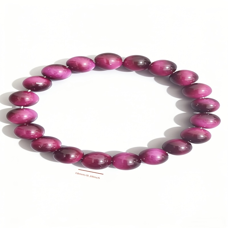 Women's Tiger Eye Stone Bead Bracelet, Festive Gift