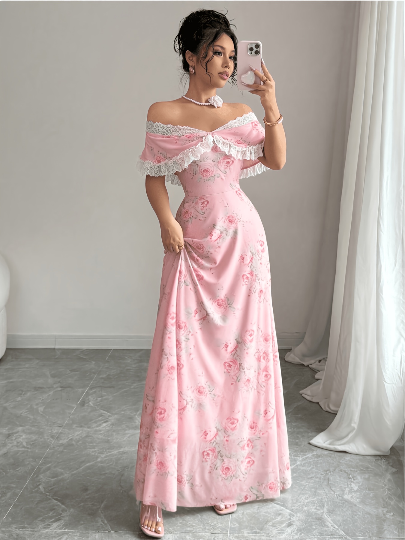 black long dress formal Classy Elegant Black Dress Long Sleeve Formal Party Gown – jkprom main image 0