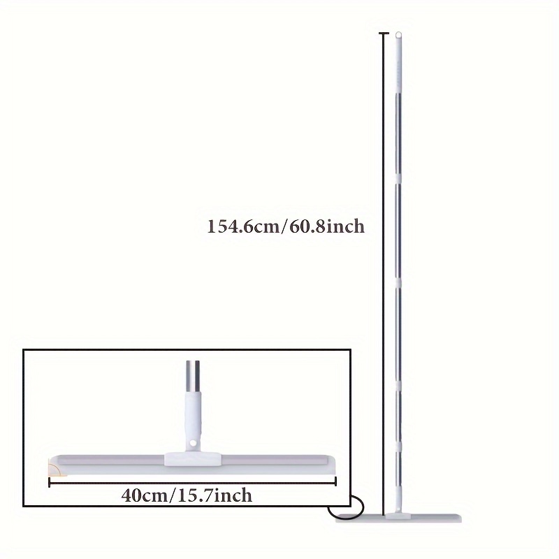 TEMU [popular ] Joybos Silicone Squeegee - Magic Broom, Detachable Rotatable Adjustable Handle For Effortless Cleaning Of Floors, Ceilings, Car Windshields, And Glass Surfaces