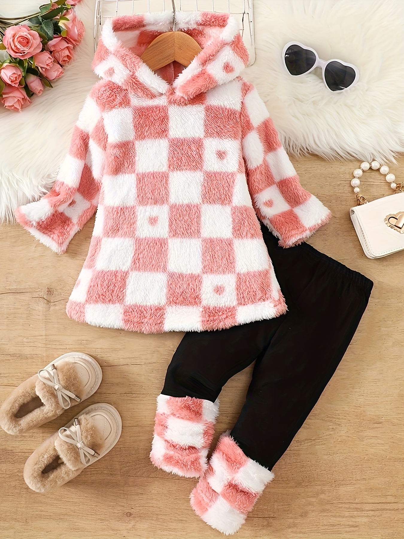 princess polly baby blue dress Mini Boden Bunny Sled Winter Scene Applique Dress & Leggings Matching Set main image 1