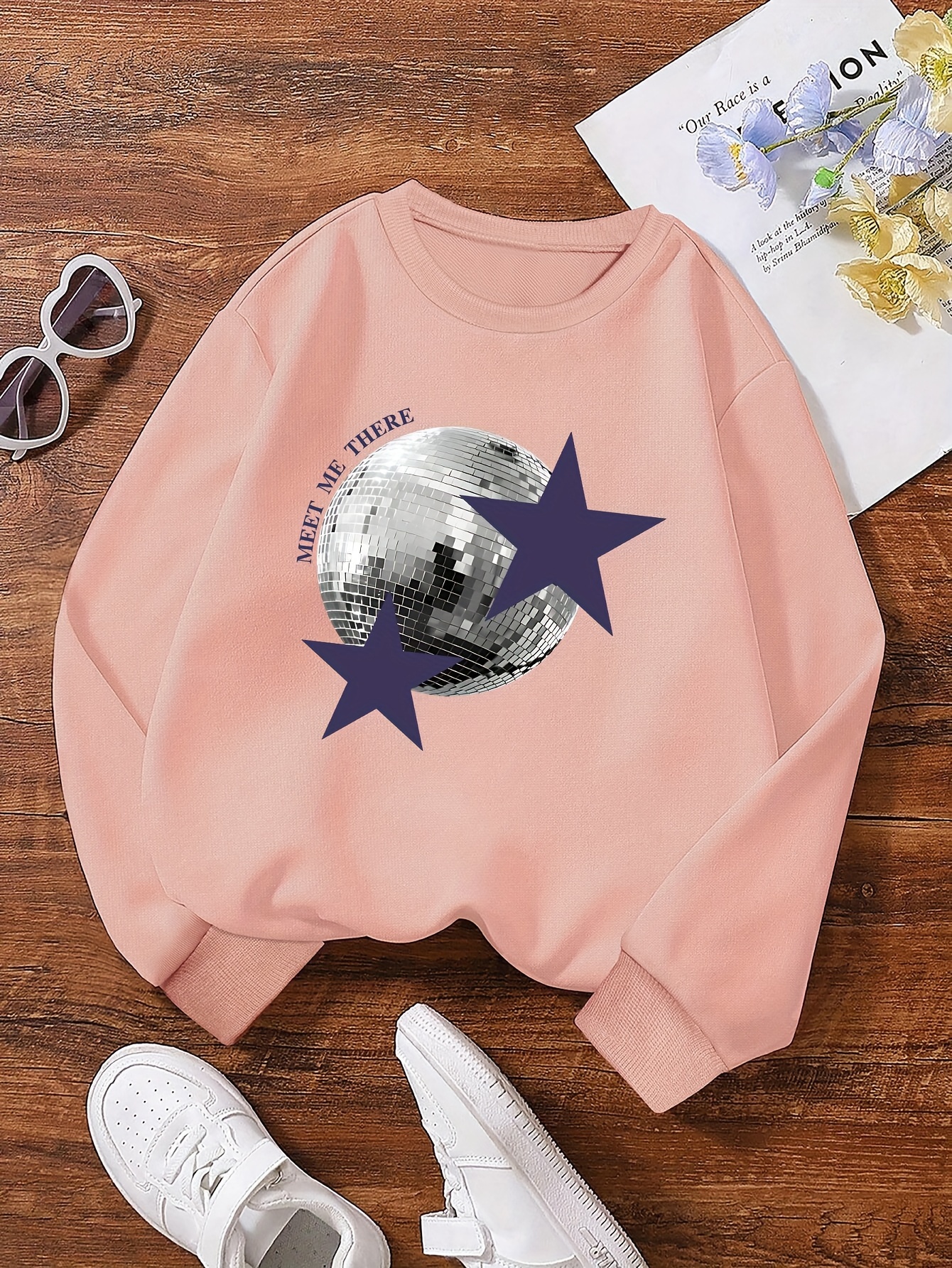 Sudadera Look Comodo Y Elegante Sudaderas Sin Capucha Mujer