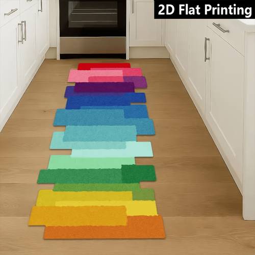 1pc high quality velvet polka dot plastic irregular shape fashion ow striped printed living room carpet art creative bedroom bedside carpet home deco tion sofa coffee table mat