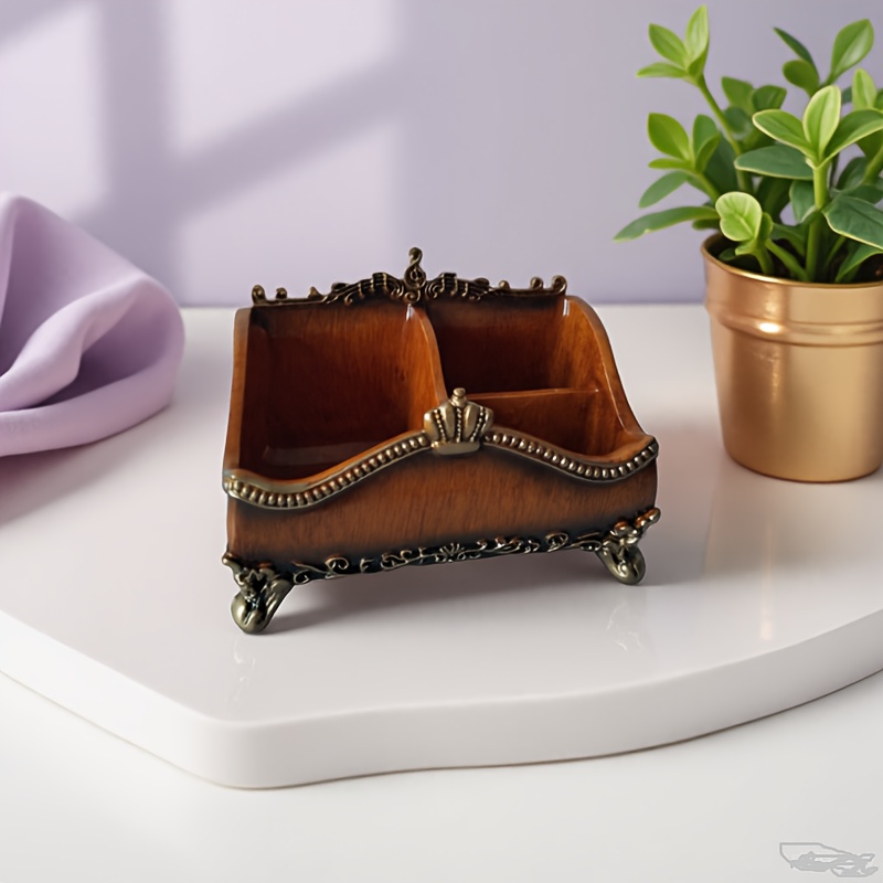 boîte organisatrice en résine style vintage élégant motif - Temu France