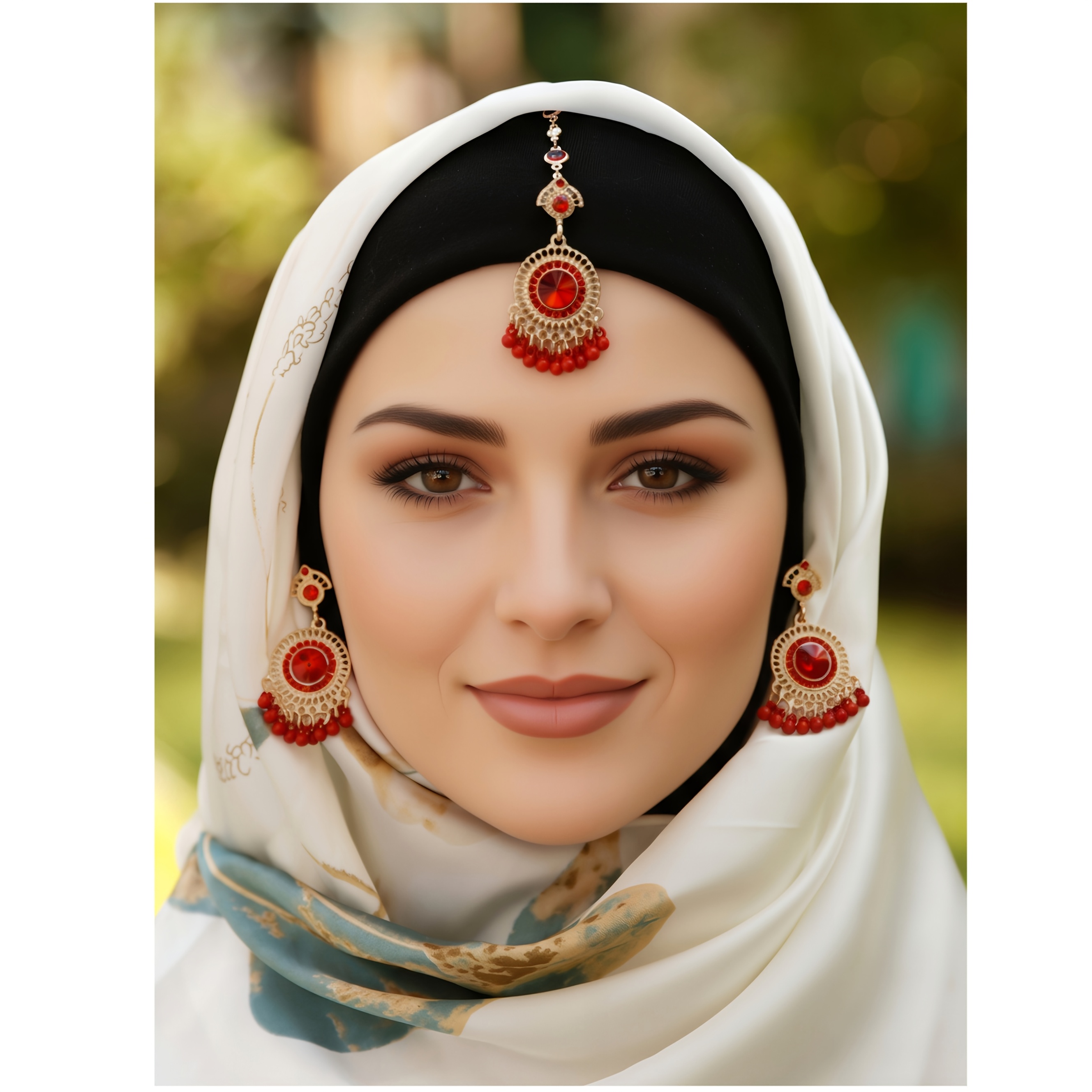 earring hijab style