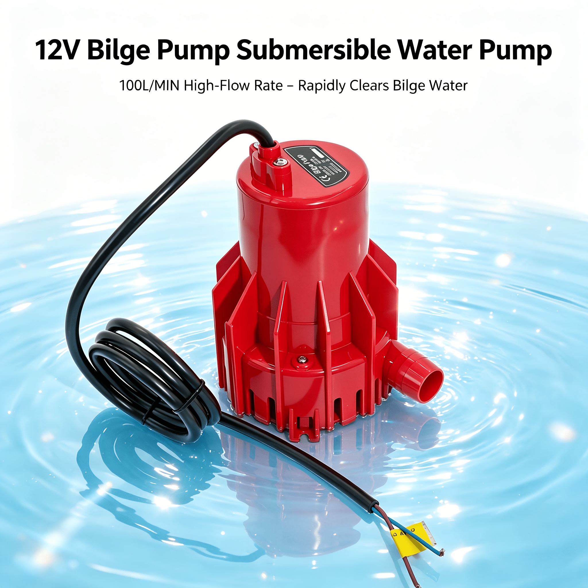 DC12V High Power Marine Bilge Pump for Boat & RV