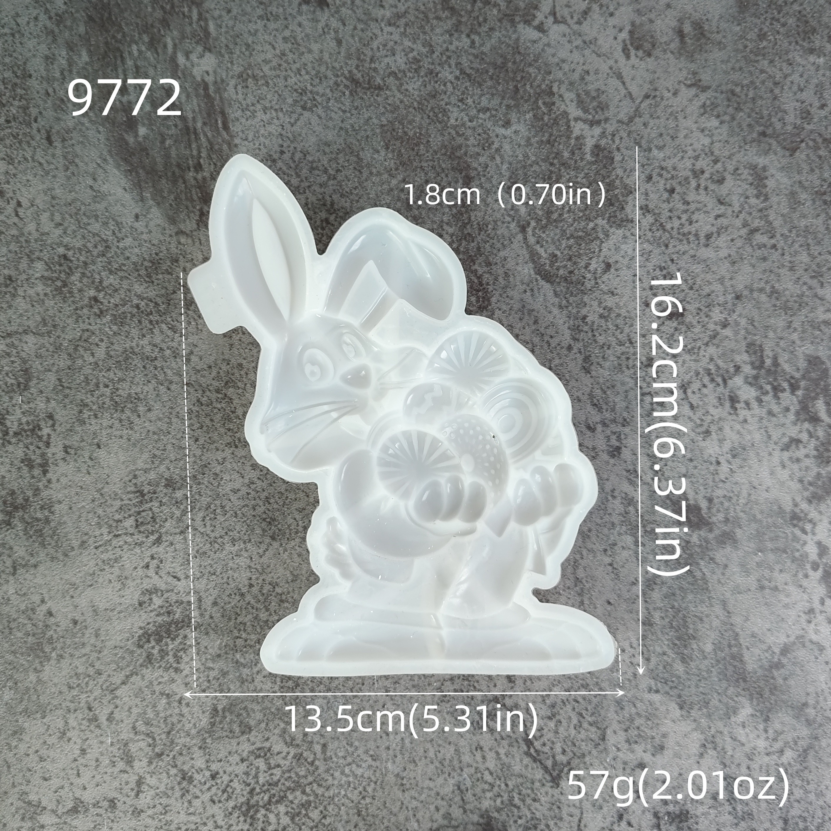 Easter Bunny Plaster Mold, Epoxy Resin Plaster Rabbit Wall Hanging, Rabbit Wall Decoration Resin Silicone Mold